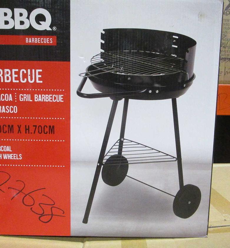 Bbq half open black grey  image