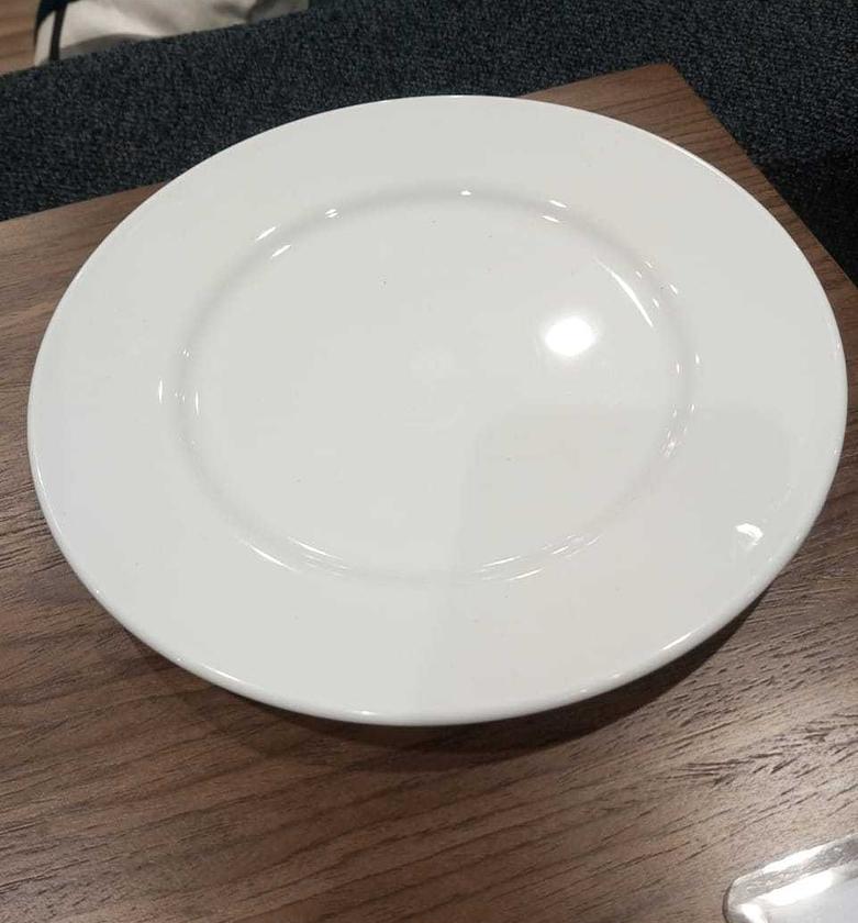 Plate white plain polycar image