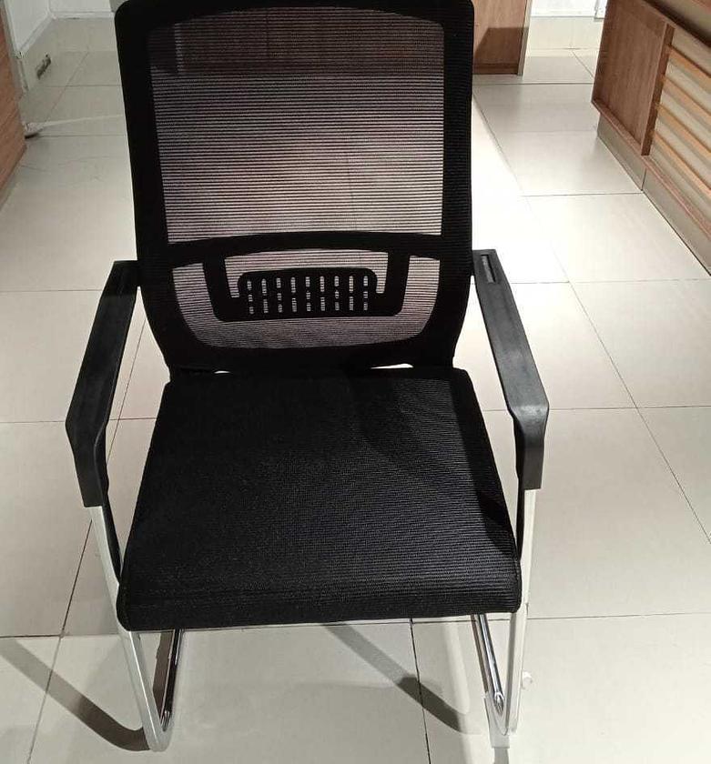 Office mesh chair fabric black image