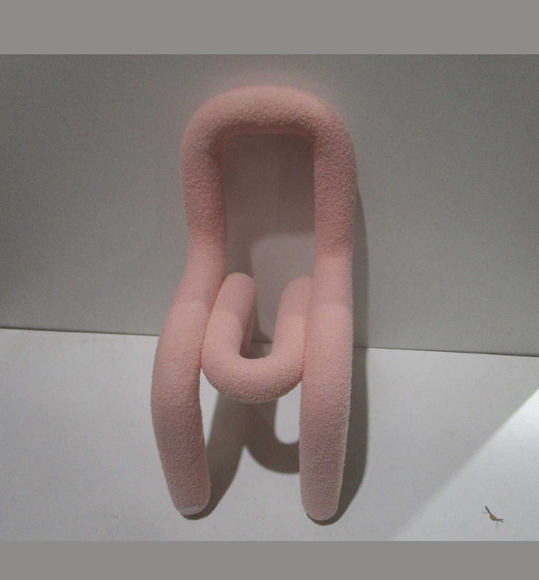 Chair tissue boucler pink image