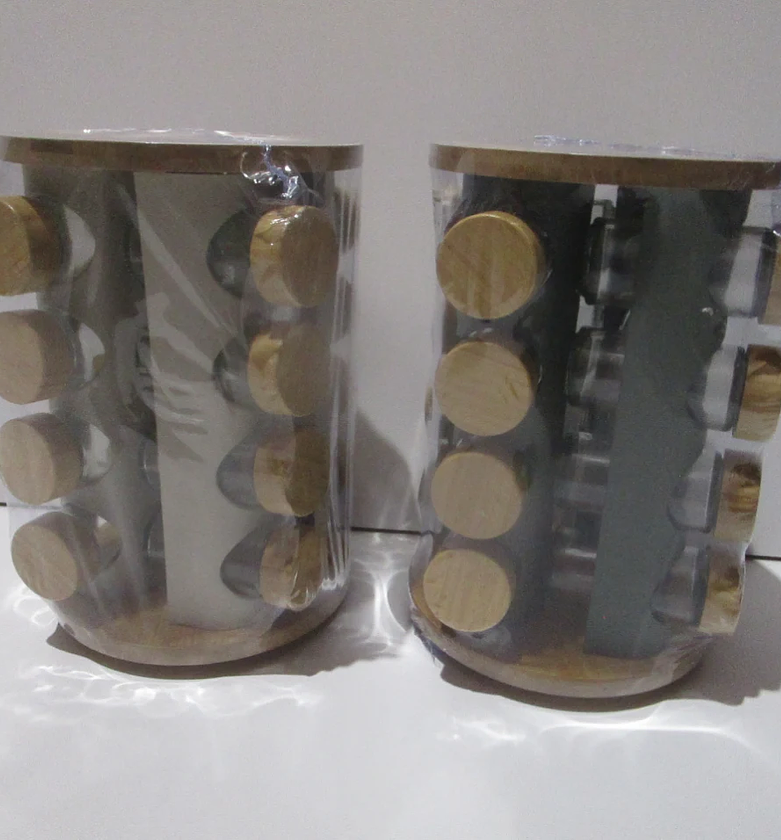 Sensia ASR 16-Jar Iron & Bamboo Spice Rack image