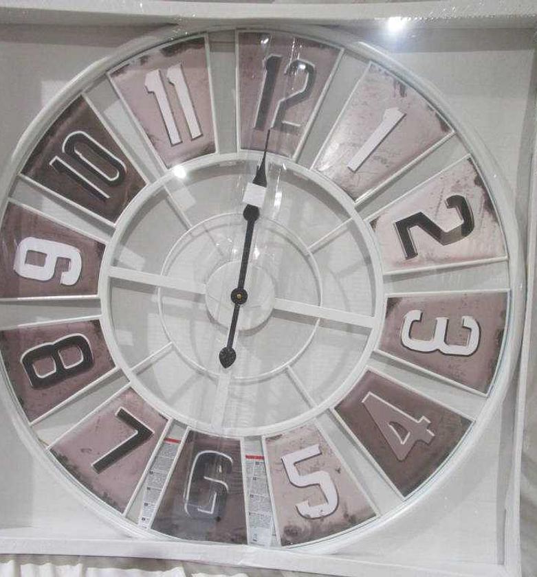 WALLCLOCK METAL 80CM WHIT image