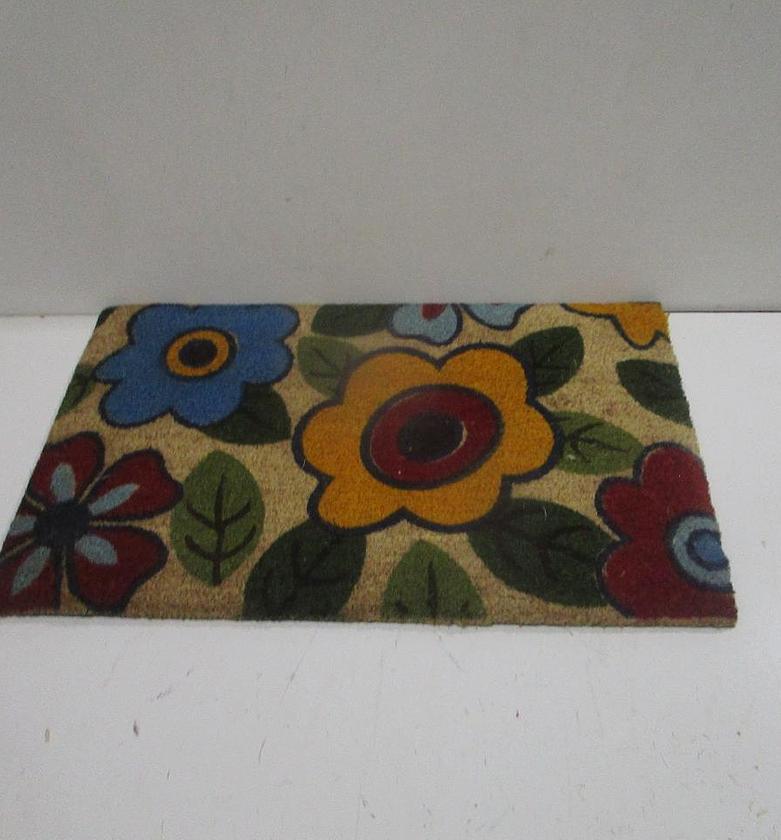 Bleached printed coir mat image