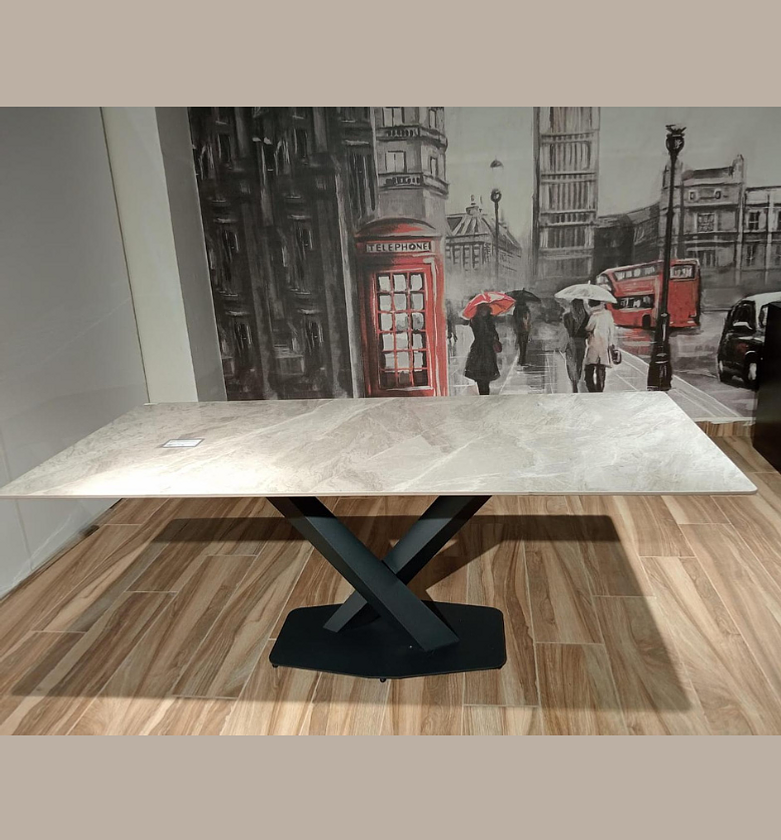 Dining tabDining Table – Carbon Steel Frame with Ceramic Top image
