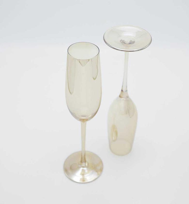 Glass champagne gold 200ml image