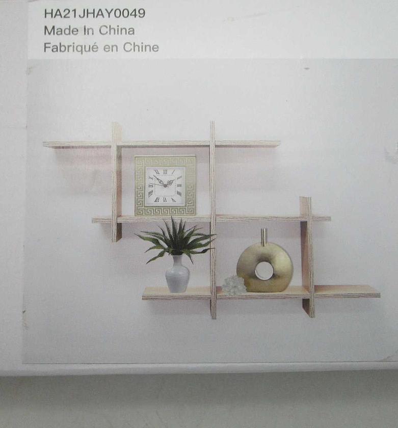 Wall shelf floating oak 80x9x50cm image