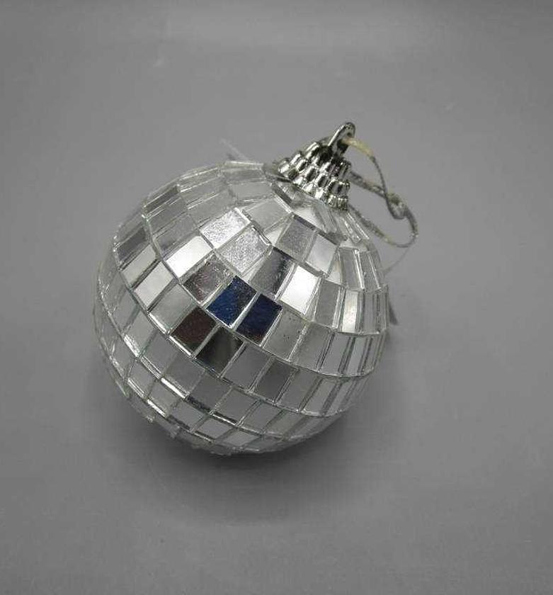 MIRROR BALL 6CM SILVER image