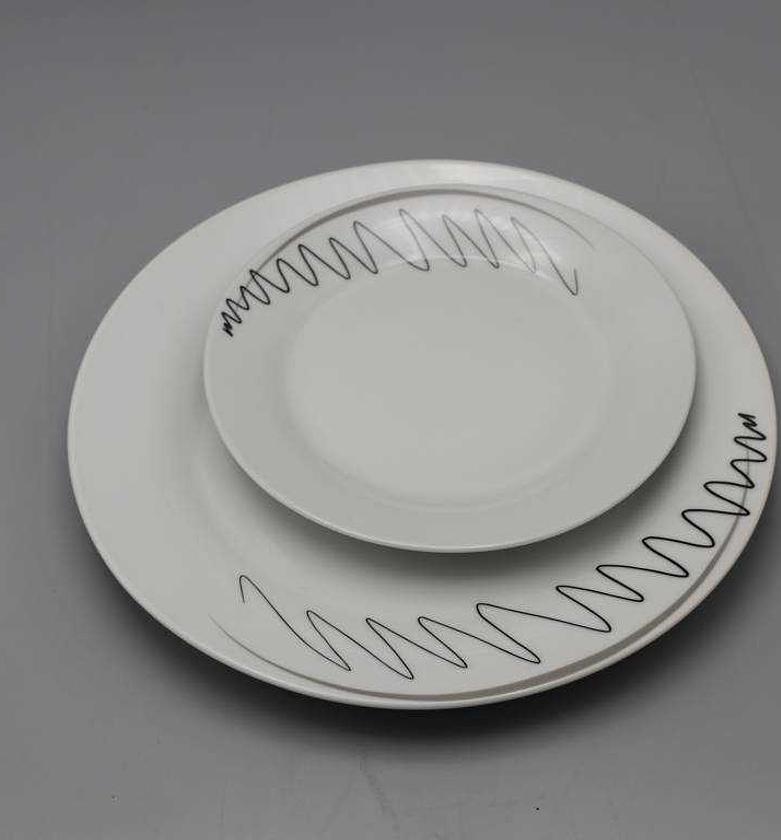Dinner set plate 18p sket image