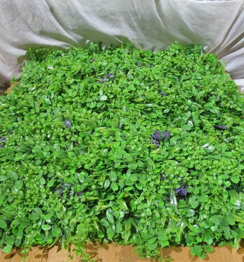 Artificial Landscape Leaves Panel – UV Protected Mixed Greenery image