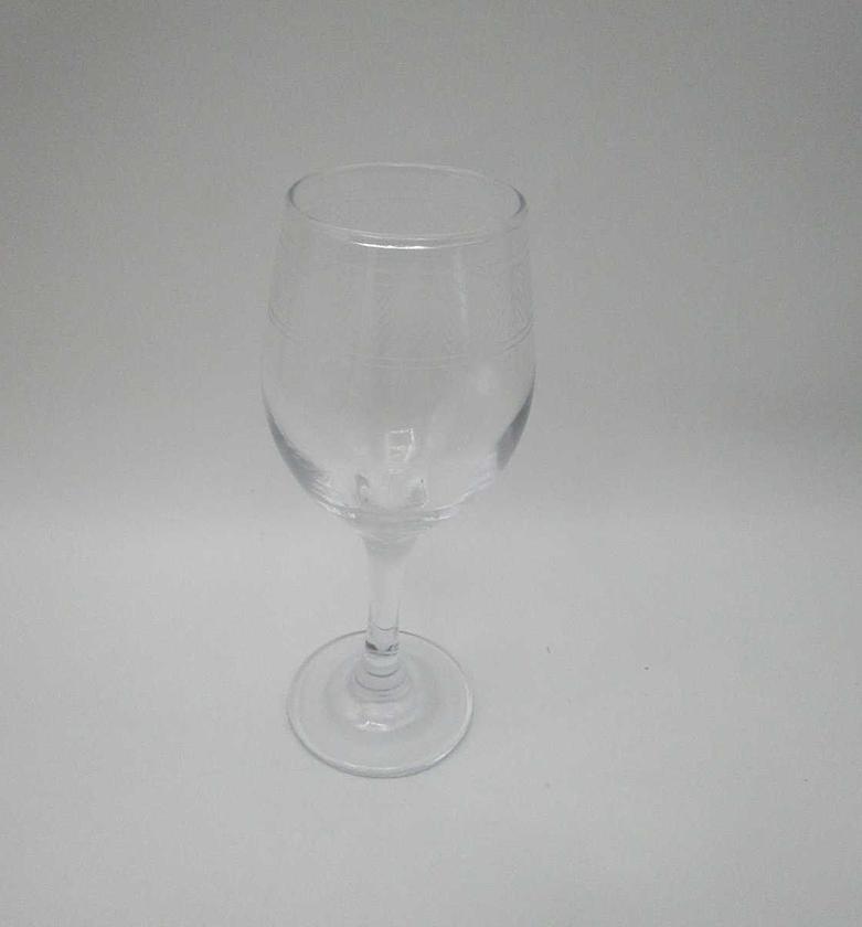Wine glass, etching on the image