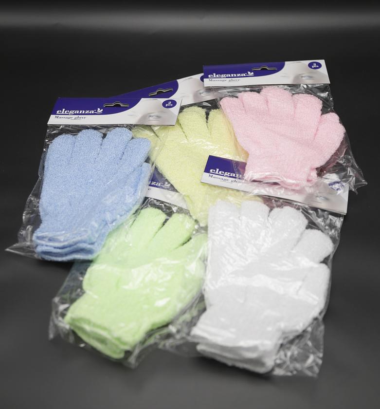 GLOVES MASSAGE NYLON 2PCS image