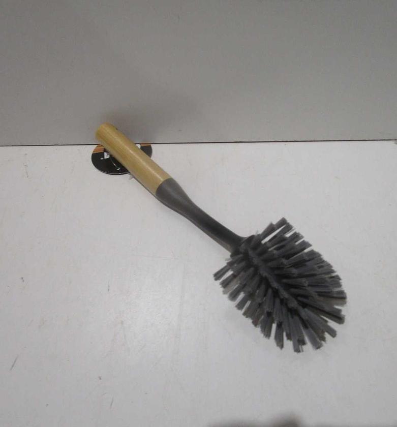 Dishwash brush pp with bamboo image