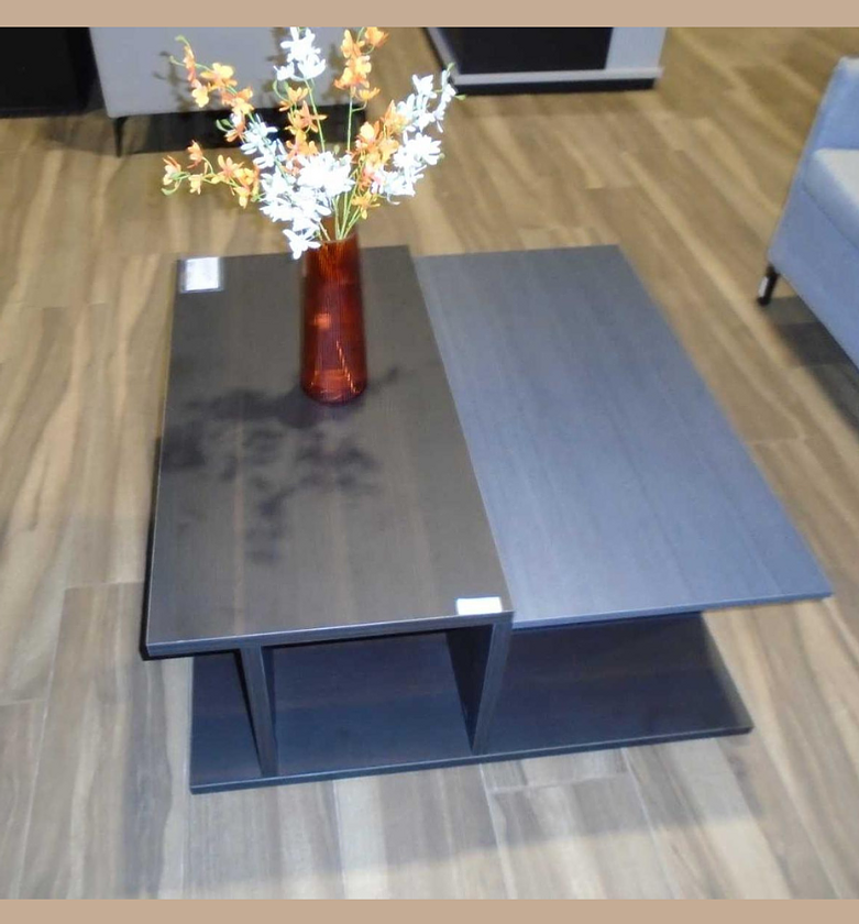 Coffee Table – Dark Oak & Fishbone Blue image