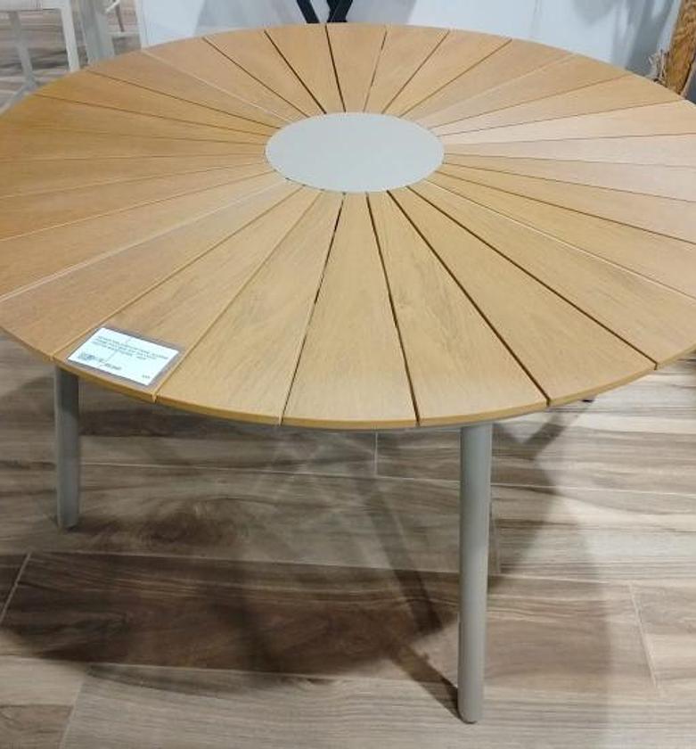 Round table my-318 taupe aluminu image
