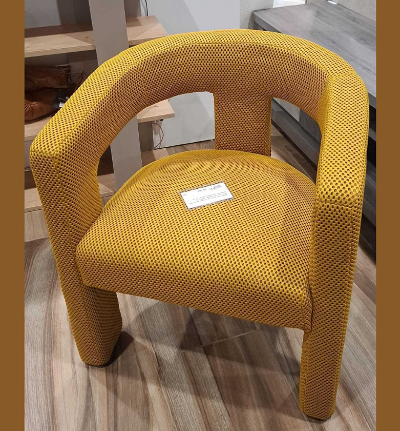 Armchair textile fabric mustard image