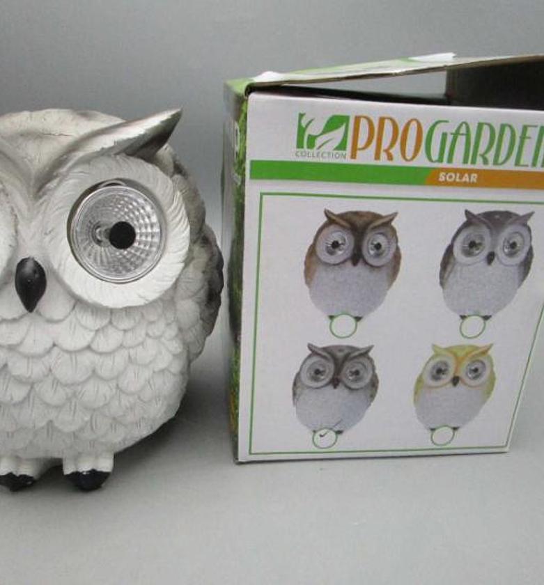 OWL SOLAR LIGHT 4ASS CLR  image