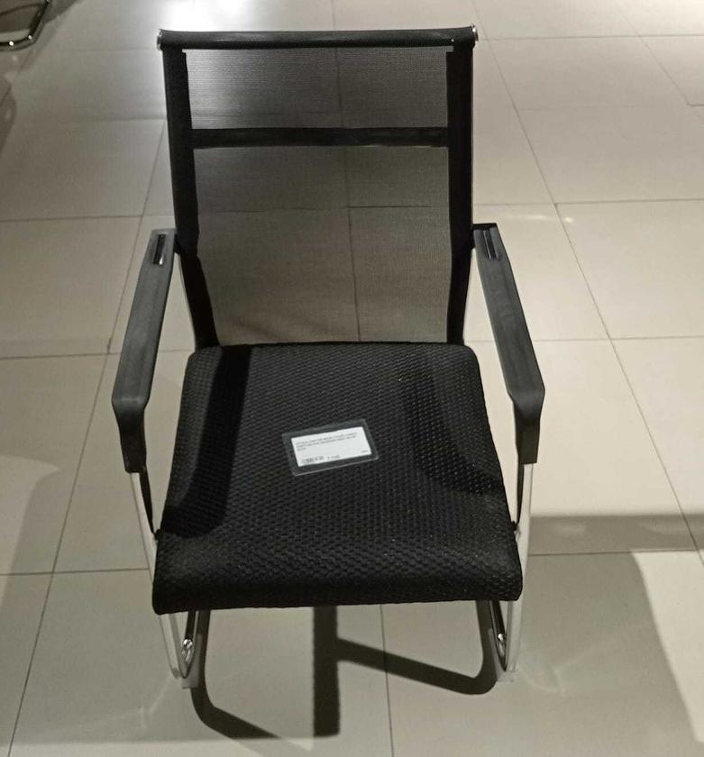 Office mesh chair fabric grey+black image