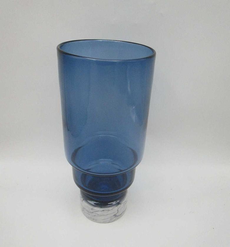 Vase glass with grey marble image