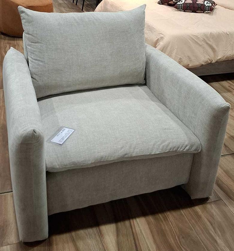 Sofa 1-seater fabric light image