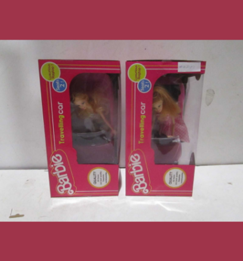 Barbie car+doll window box image