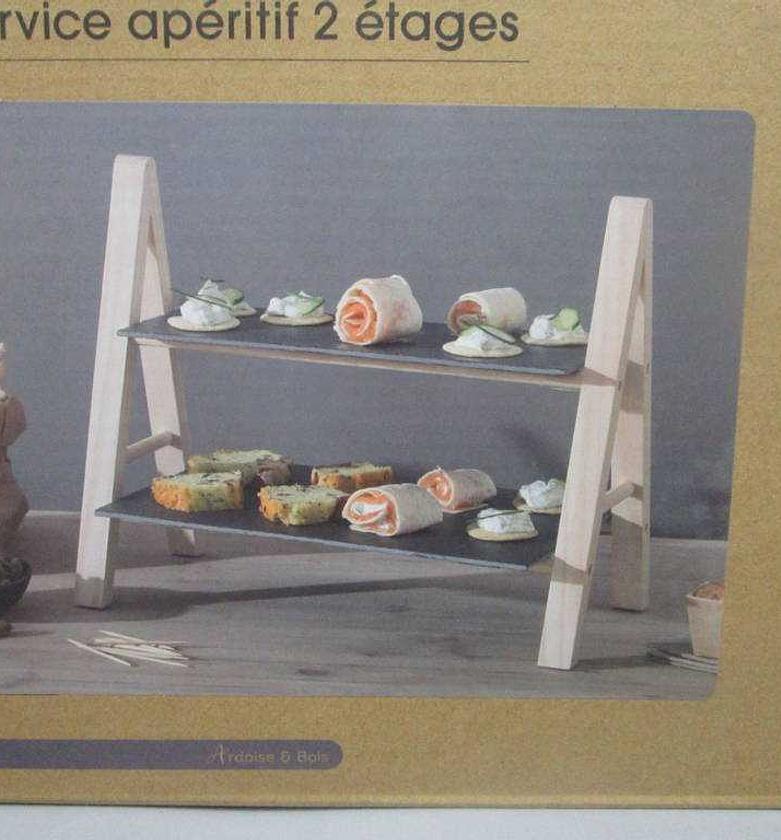 Tray for serving 2 layers image