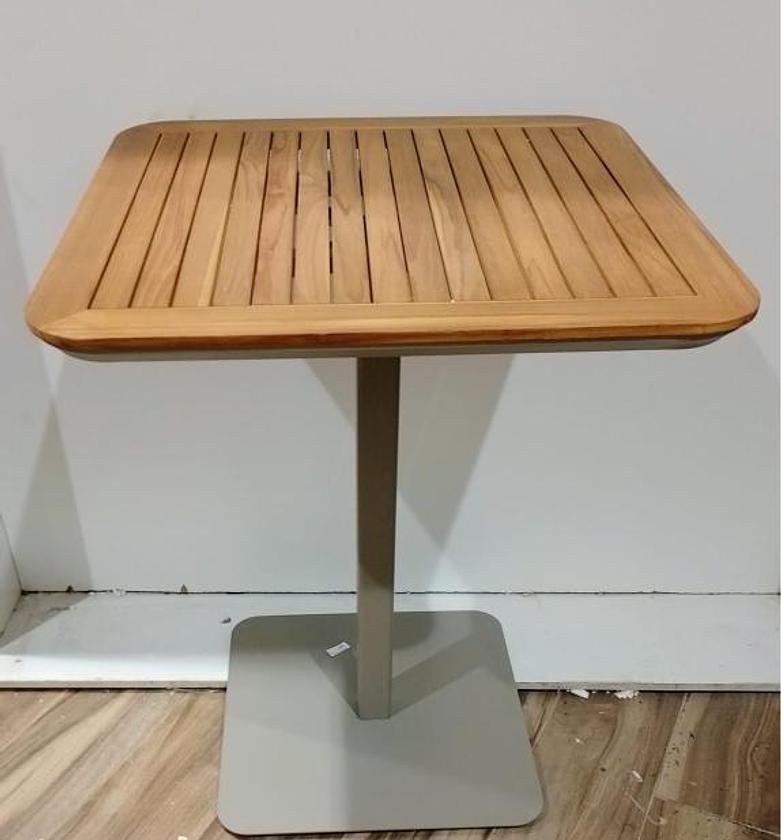 Bar table teak woo top image