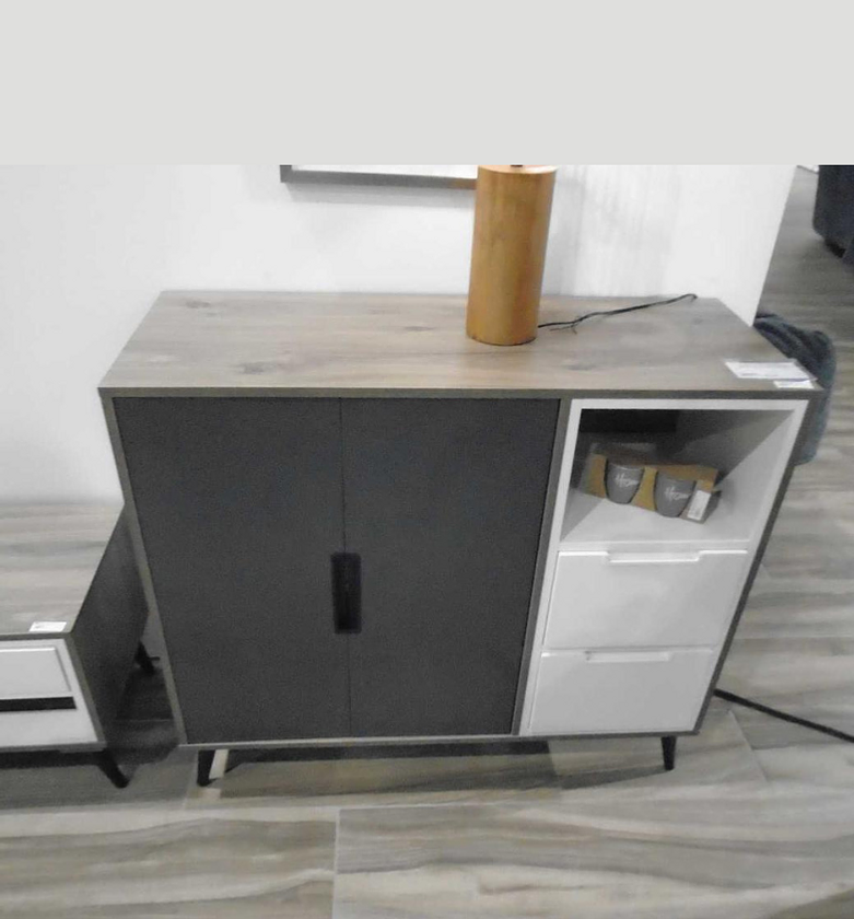 Dining Cabinet – M48 Walnut / M49 Iron Grey / M03 Beige Matte image