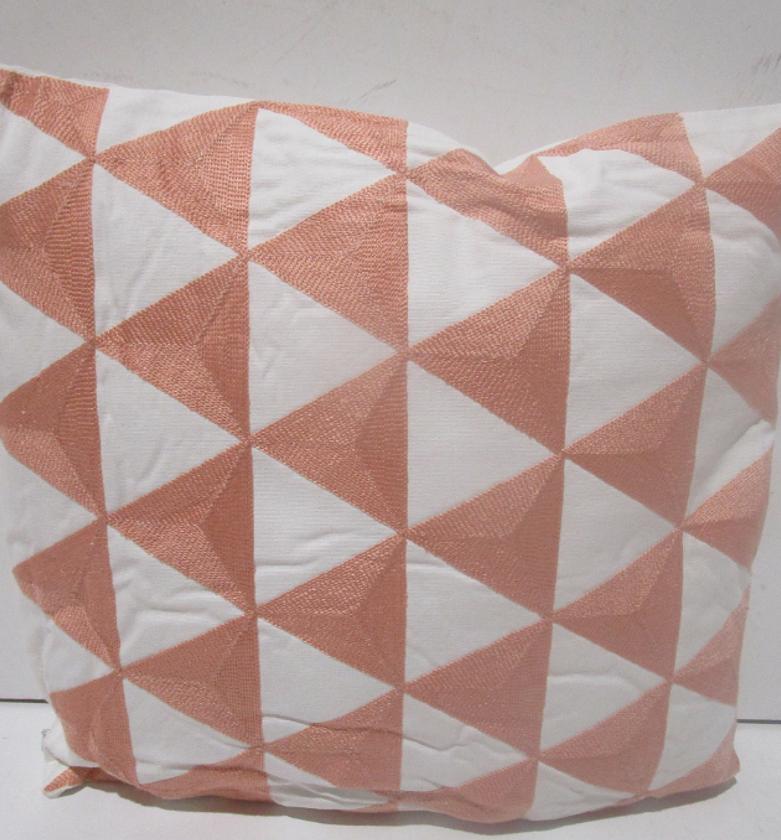 Cushion pink triangle design image