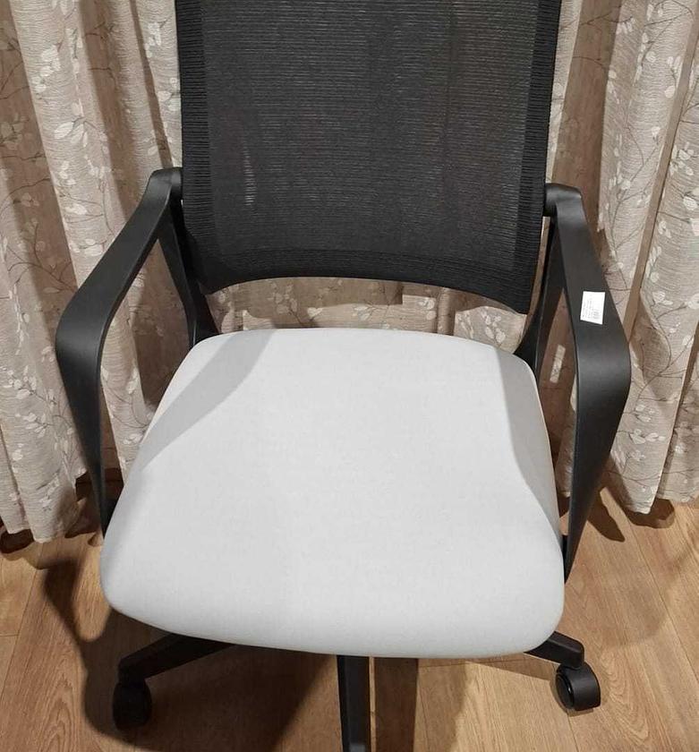 Optima ML-85 Mesh Swivel Office Chair – Grey Seat & Black Mesh Back image