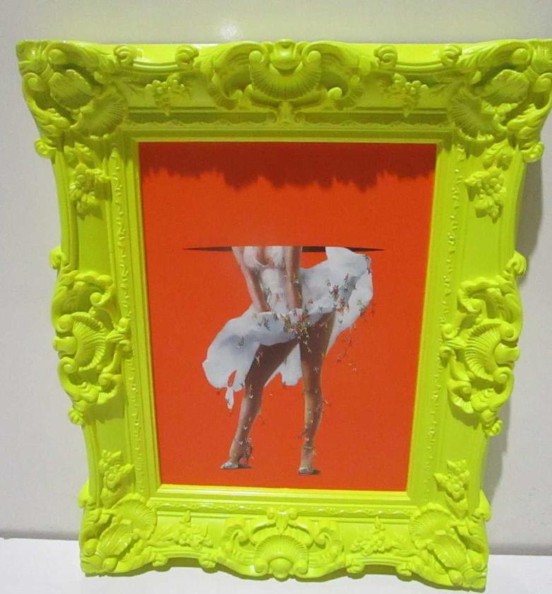 Painting handmade paint with image