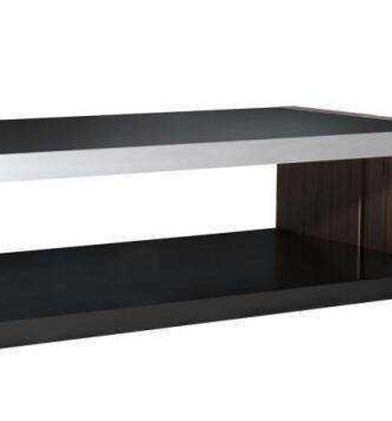 Coffee Table VC-11 – American Walnut with Black Glass Base (1200x700x400mm) image
