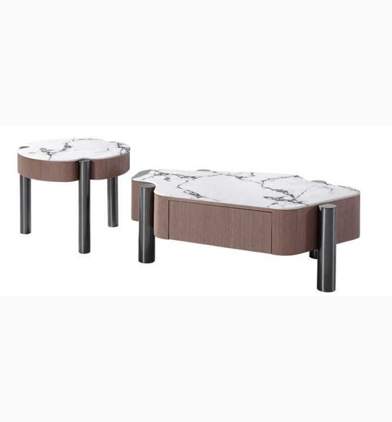Side table mdf+ss 600*600*480 image