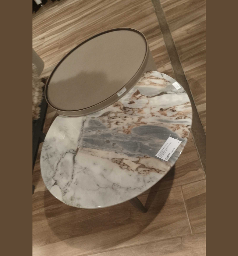 Coffee table mdf+pvc a: 800diax400h image