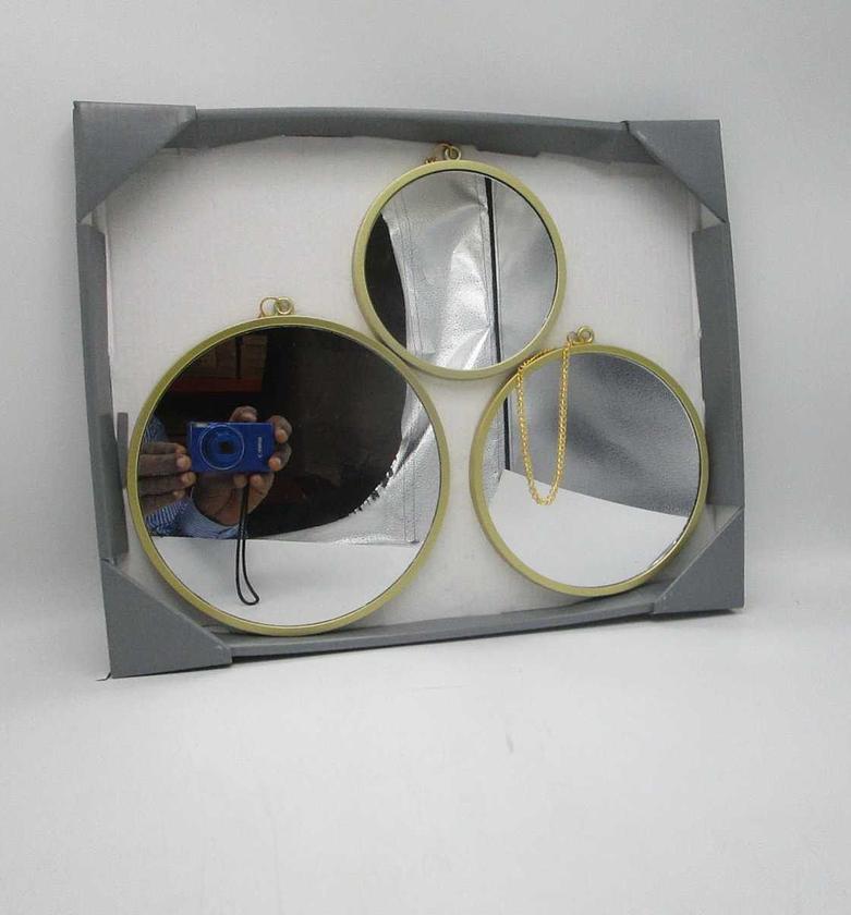 Mirror with metal chain   image