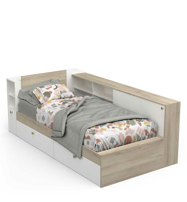 Bed with 4 doors and image