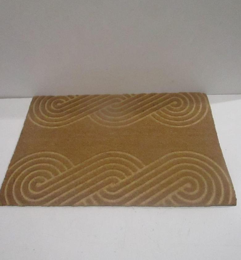 Natural plain embossed coir image