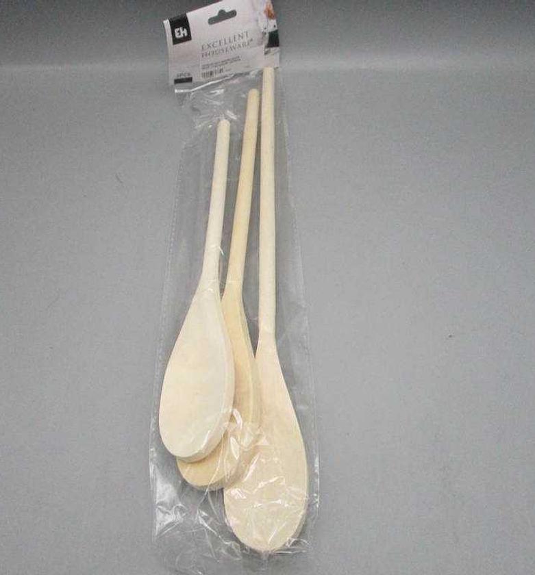 SPOON SET WOOD 3PCS image