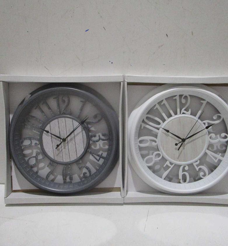Clock-950g plastic+glass white display image