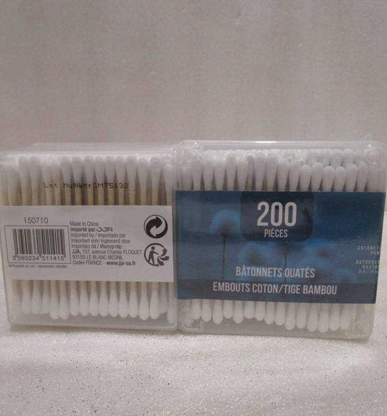 Bamboo cotton buds 2x200 #ref:150710 image