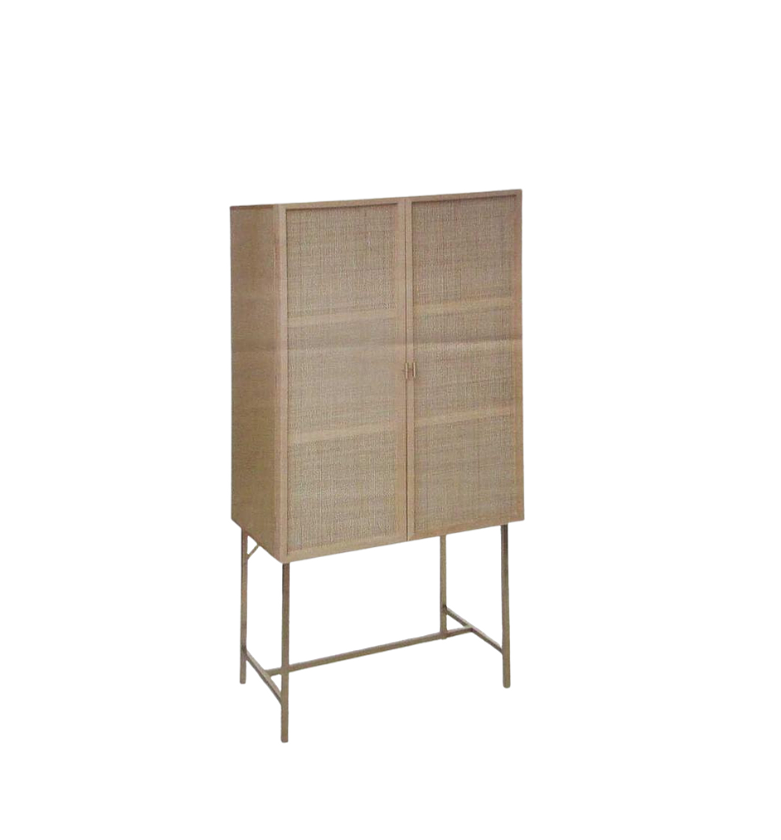 Rayo 2-Door Cane High Cabinet image