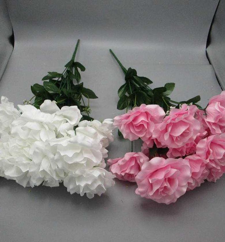 Artificial velvet rose bush image