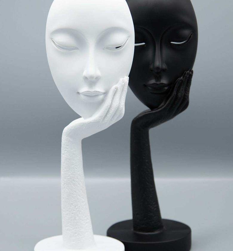 Mask statue ass clr h38 image