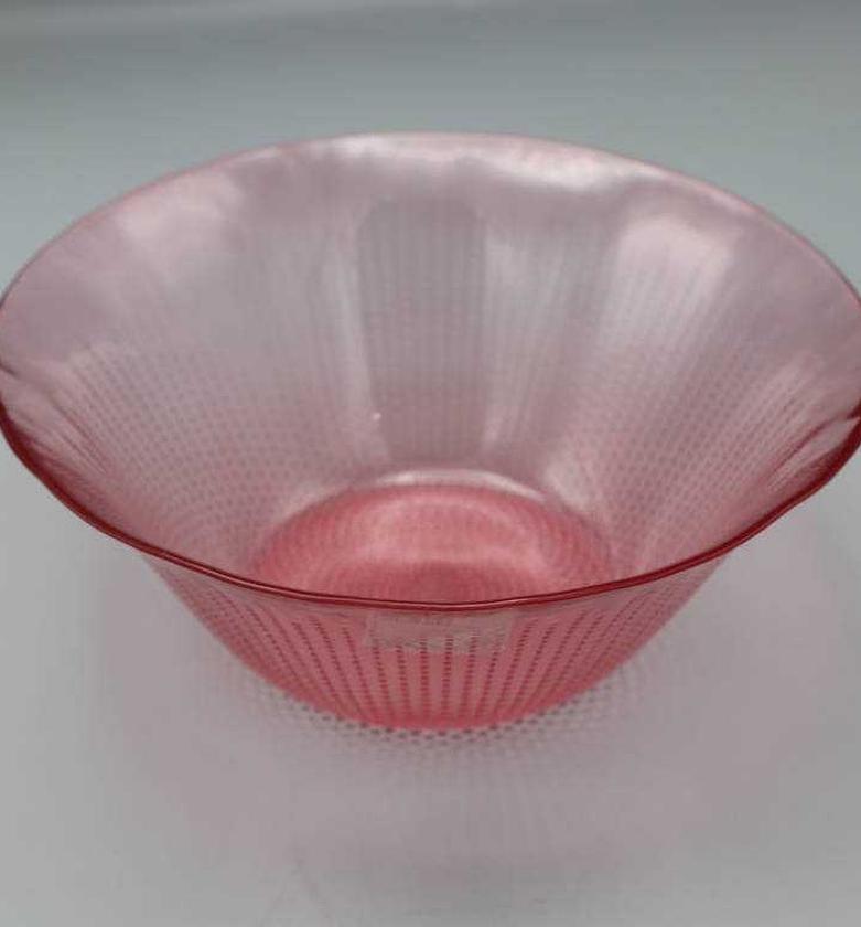 PINK DOTS SALAD BOWL 23CM image