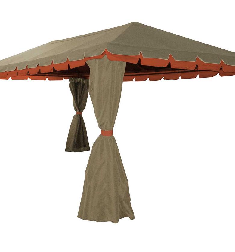 Steel  gazebo 3x6 m
beige image