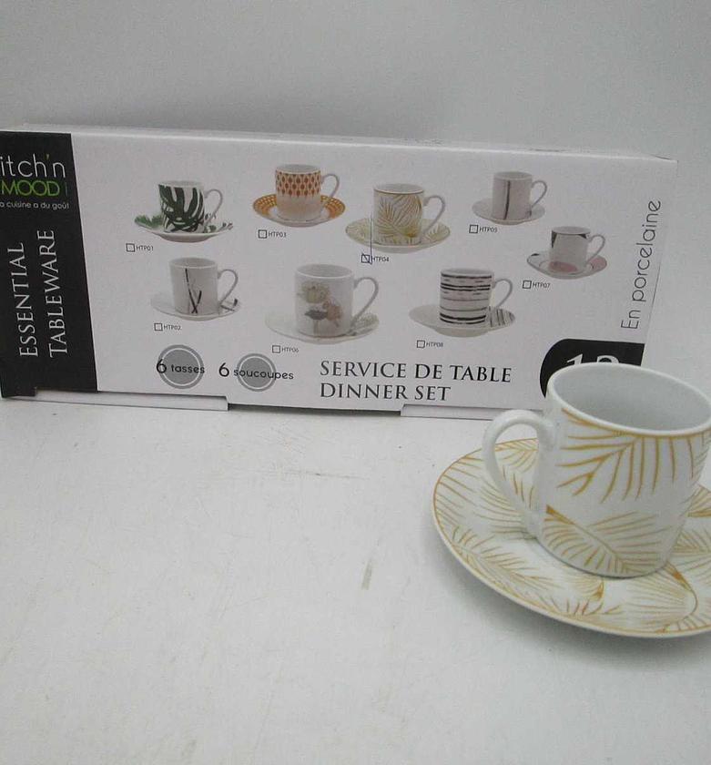 12pcs round coffee setpor image