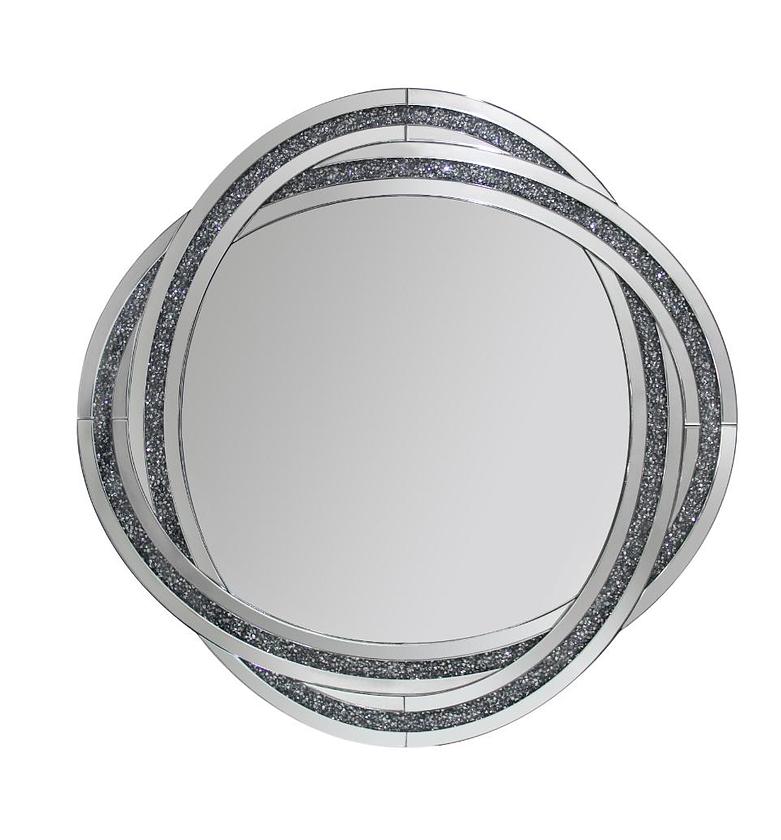 Mirror mdf back with crushed image