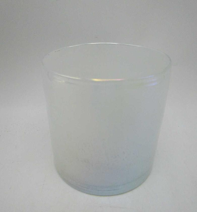 Candleholder glass 12cm whi image