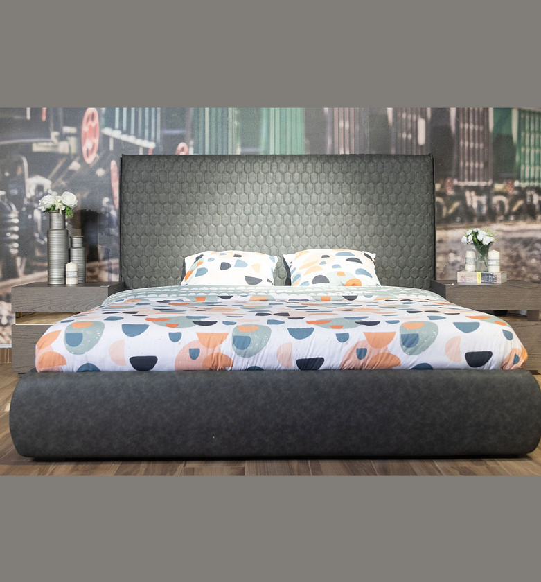 Bedroom Set – 180×200 cm Bed with Nightstands & Dresser image