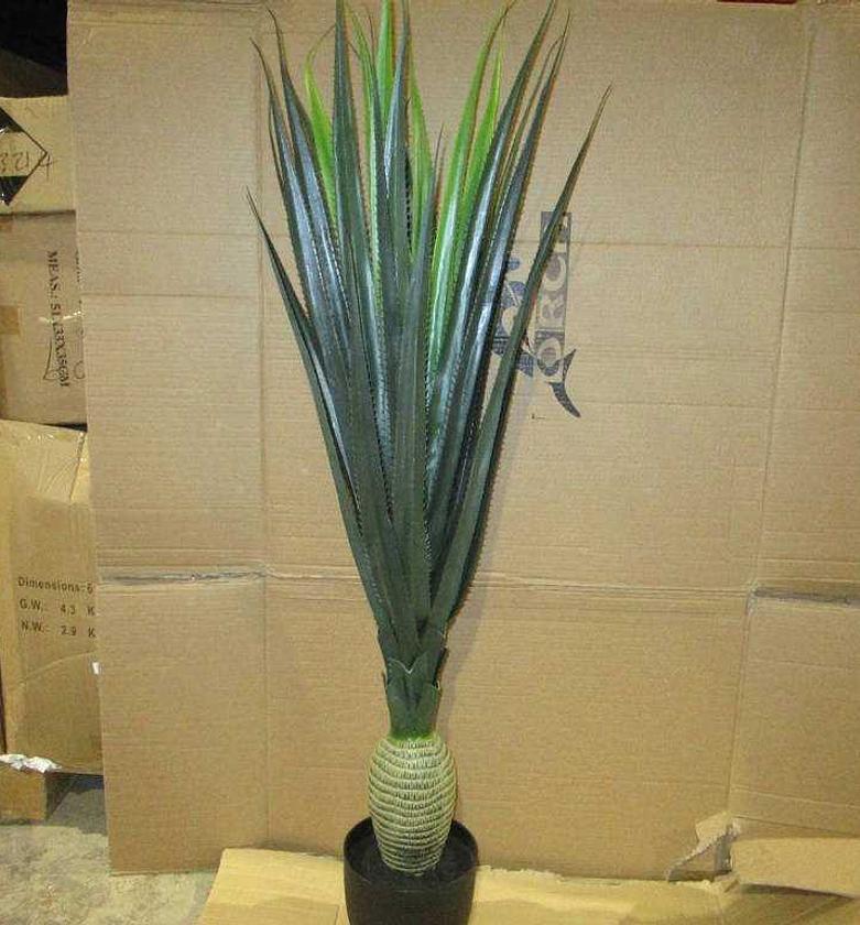 Artificial Agave Plant – 130cm with 31 Leaves in Plastic Pot image