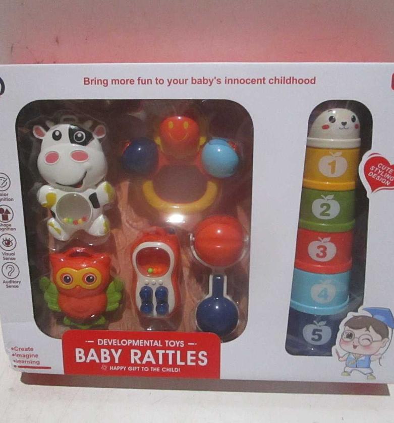 Baby rattles set 12pcs abs image